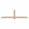 Ekena Millwork Eugene Smooth Timber Gable Bracket, Douglas Fir, 96"W x 28"H x 5 1/2"D x 5 1/2"F, 7/12 Pitch GBW096X28X0606EUG00SDF - alternate 1